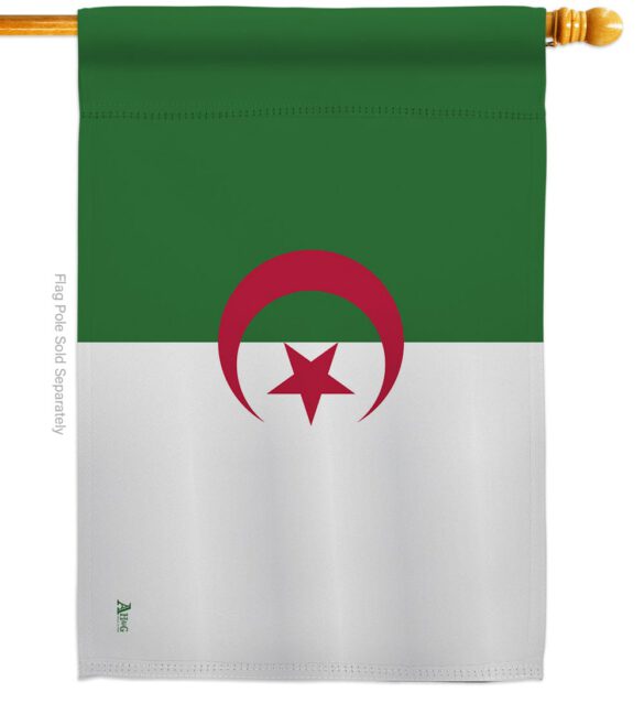 Algeria - Nationality Flags of the World Vertical Impressions Decorative Flags HG140005 Made In USA - Image 3
