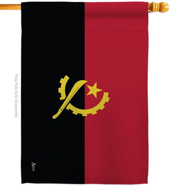 Angola - Nationality Flags of the World Vertical Impressions Decorative Flags HG140007 Made In USA - Image 3