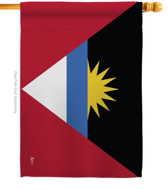 Antigua & Barbuda - Nationality Flags of the World Vertical Impressions Decorative Flags HG140009 Made In USA - Image 3