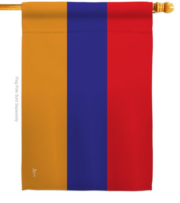 Armenia - Nationality Flags of the World Vertical Impressions Decorative Flags HG140012 Made In USA - Image 3