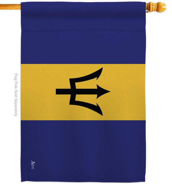 Barbados - Nationality Flags of the World Vertical Impressions Decorative Flags HG140023 Made In USA - Image 3