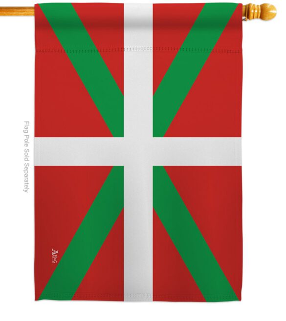 Basque Lands - Nationality Flags of the World Vertical Impressions Decorative Flags HG140024 Made In USA - Image 3