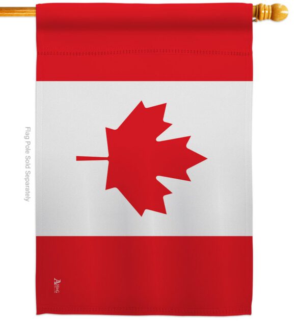 Canada - Nationality Flags of the World Vertical Impressions Decorative Flags HG140046 Made In USA - Image 2