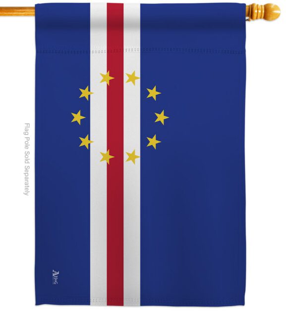Cape Verde - Nationality Flags of the World Vertical Impressions Decorative Flags HG140047 Made In USA - Image 2