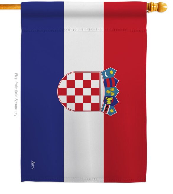 Croatia - Nationality Flags of the World Vertical Impressions Decorative Flags HG140061 Made In USA - Image 2