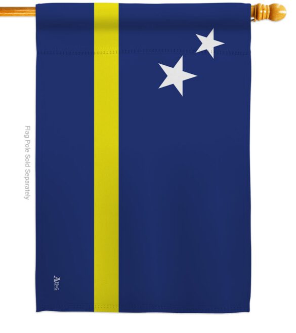 Curacao - Nationality Flags of the World Vertical Impressions Decorative Flags HG140063 Made In USA - Image 2