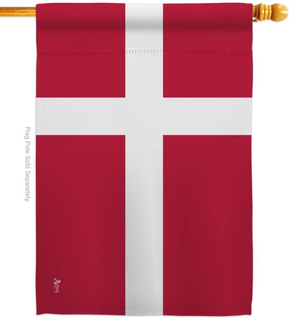 Denmark - Nationality Flags of the World Vertical Impressions Decorative Flags HG140067 Made In USA - Image 2