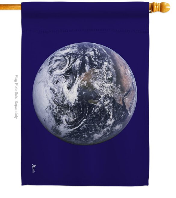 Earth - Nationality Flags of the World Vertical Impressions Decorative Flags HG140071 Made In USA - Image 2