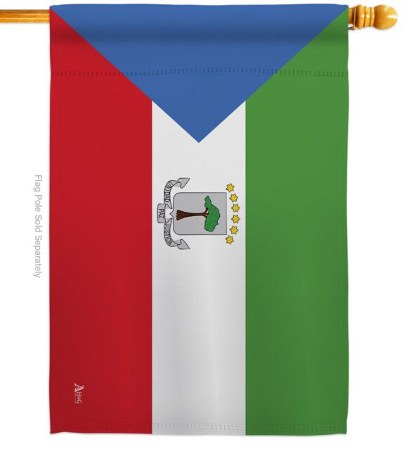 Equatorial Guinea - Nationality Flags of the World Vertical Impressions Decorative Flags HG140077 Made In USA - Image 2