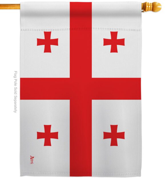 Georgia Republic - Nationality Flags of the World Vertical Impressions Decorative Flags HG140089 Made In USA - Image 2