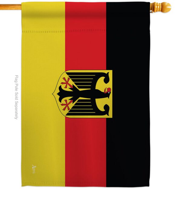 Germany w/Eagle - Nationality Flags of the World Vertical Impressions Decorative Flags HG140090 Made In USA - Image 2