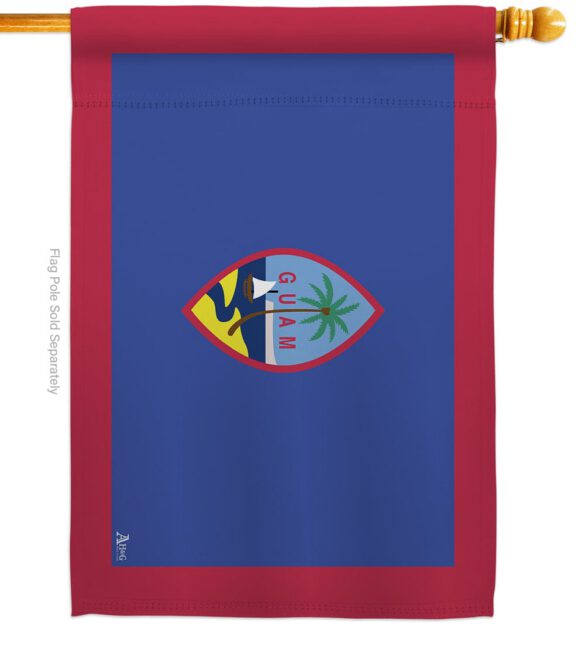 Guam - Nationality Flags of the World Vertical Impressions Decorative Flags HG140097 Made In USA - Image 2