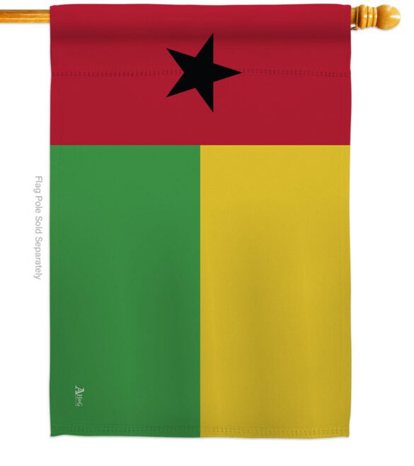 Guinea-Bissau - Nationality Flags of the World Vertical Impressions Decorative Flags HG140101 Made In USA - Image 2