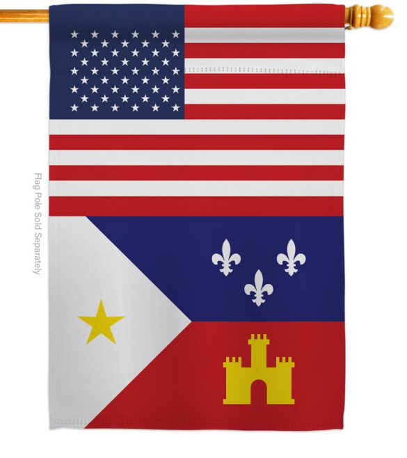 Acadiana US - Nationality Flags of the World Vertical Impressions Decorative Flags HG140273 Made In USA - Image 3