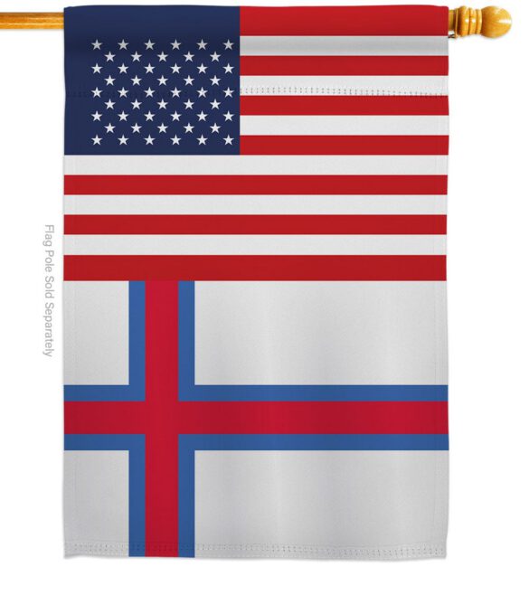 Faroe Islands US Friendship - Nationality Flags of the World Vertical Impressions Decorative Flags HG140376 Made In USA - Image 7