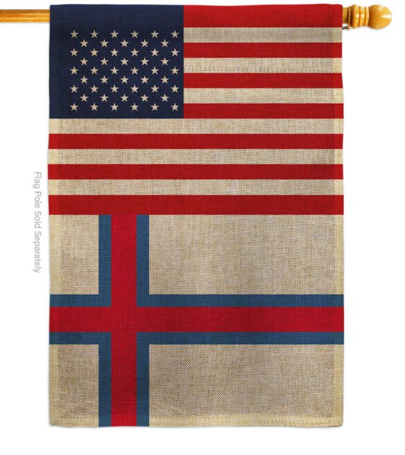 Faroe Islands US Friendship - Nationality Flags of the World Vertical Impressions Decorative Flags HG140376 Made In USA - Image 19