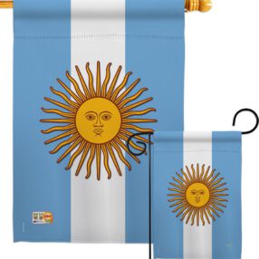Argentina - Nationality Flags of the World Vertical Impressions Decorative Flags HG108214 Made In USA