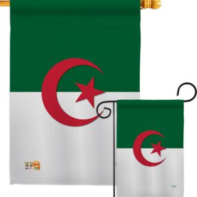 Algeria - Nationality Flags of the World Vertical Impressions Decorative Flags HG108216 Made In USA