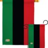 African American - Nationality Flags of the World Vertical Impressions Decorative Flags HG140001 Made In USA