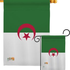 Algeria - Nationality Flags of the World Vertical Impressions Decorative Flags HG140005 Made In USA