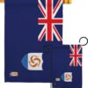Anguilla - Nationality Flags of the World Vertical Impressions Decorative Flags HG140008 Made In USA