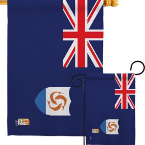 Anguilla - Nationality Flags of the World Vertical Impressions Decorative Flags HG140008 Made In USA