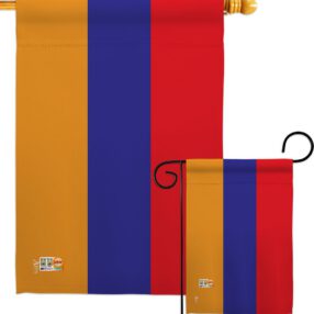 Armenia - Nationality Flags of the World Vertical Impressions Decorative Flags HG140012 Made In USA