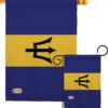 Barbados - Nationality Flags of the World Vertical Impressions Decorative Flags HG140023 Made In USA