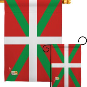 Basque Lands - Nationality Flags of the World Vertical Impressions Decorative Flags HG140024 Made In USA