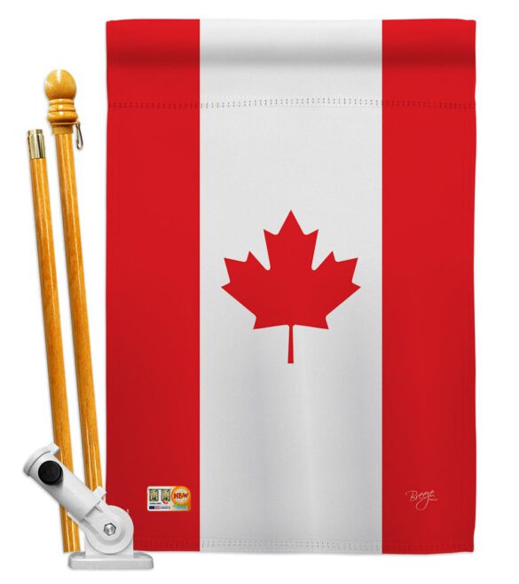 Canada - Nationality Flags of the World Vertical Impressions Decorative Flags HG108008 Made In USA - Image 5