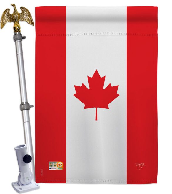 Canada - Nationality Flags of the World Vertical Impressions Decorative Flags HG108008 Made In USA - Image 13