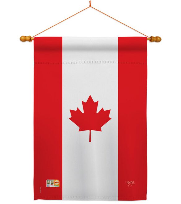Canada - Nationality Flags of the World Vertical Impressions Decorative Flags HG108008 Made In USA - Image 14