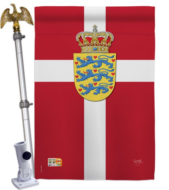 Denmark - Nationality Flags of the World Vertical Impressions Decorative Flags HG108093 Made In USA - Image 13