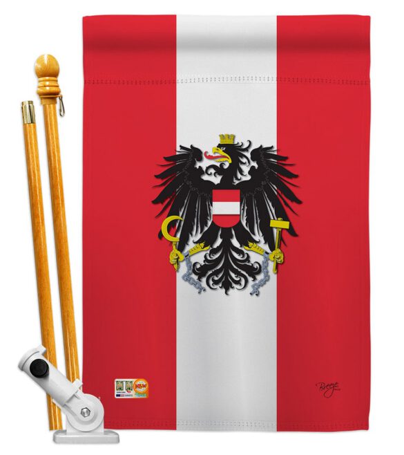 Austria - Nationality Flags of the World Vertical Impressions Decorative Flags HG108119 Made In USA - Image 6