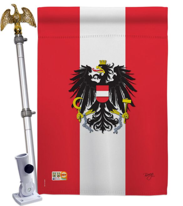 Austria - Nationality Flags of the World Vertical Impressions Decorative Flags HG108119 Made In USA - Image 14