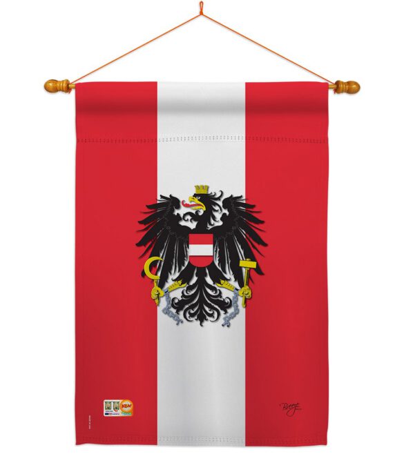 Austria - Nationality Flags of the World Vertical Impressions Decorative Flags HG108119 Made In USA - Image 15