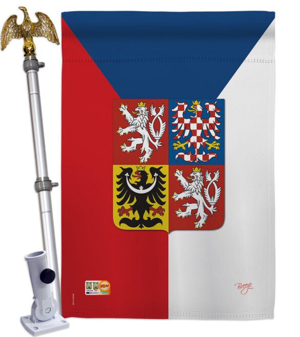 Czech - Nationality Flags of the World Vertical Impressions Decorative Flags HG108120 Made In USA - Image 13