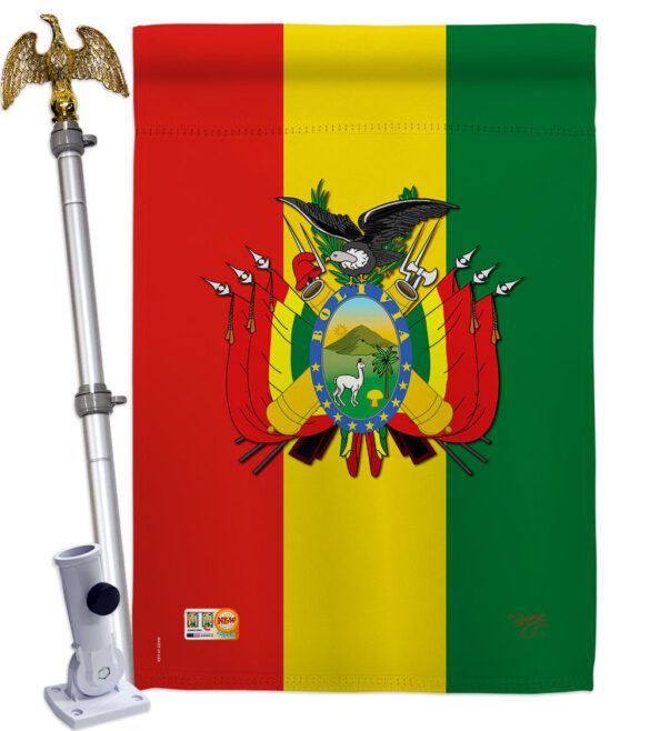 Bolivia - Nationality Flags of the World Vertical Impressions Decorative Flags HG108155 Made In USA - Image 13