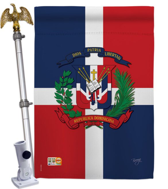 Dominican Republic - Nationality Flags of the World Vertical Impressions Decorative Flags HG108156 Made In USA - Image 13