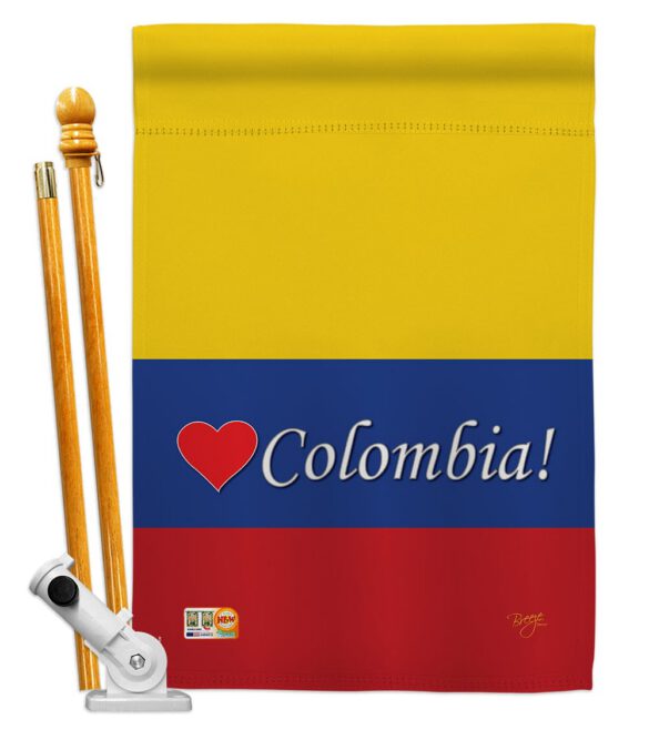 Colombia - Nationality Flags of the World Vertical Impressions Decorative Flags HG108161 Made In USA - Image 5