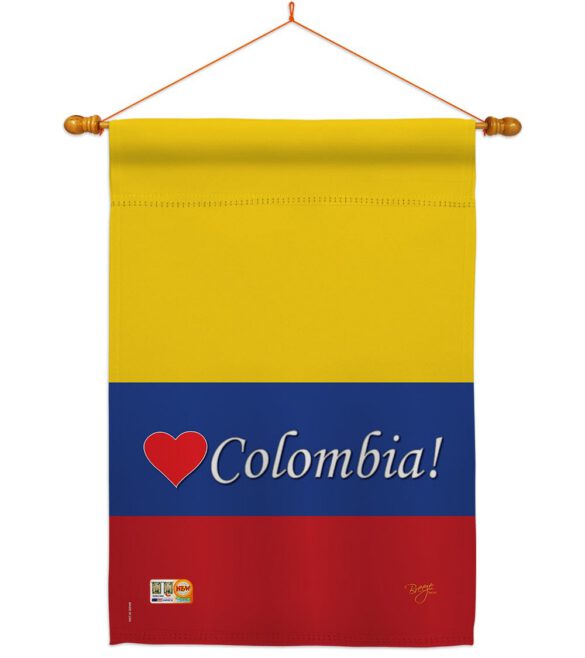Colombia - Nationality Flags of the World Vertical Impressions Decorative Flags HG108161 Made In USA - Image 14