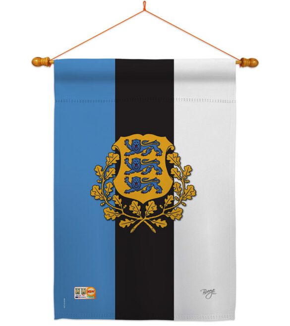 Estonia - Nationality Flags of the World Vertical Impressions Decorative Flags HG108171 Made In USA - Image 14