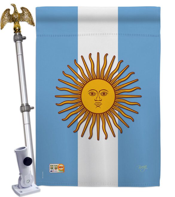 Argentina - Nationality Flags of the World Vertical Impressions Decorative Flags HG108214 Made In USA - Image 14
