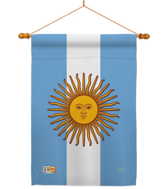 Argentina - Nationality Flags of the World Vertical Impressions Decorative Flags HG108214 Made In USA - Image 15
