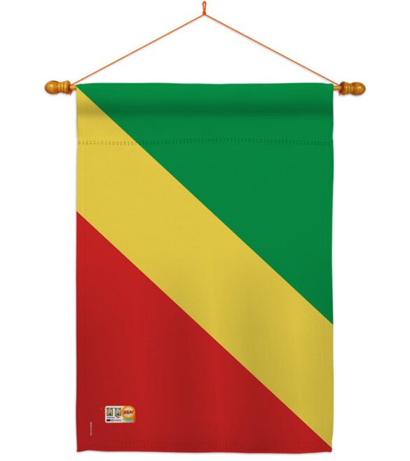 Congo - Nationality Flags of the World Vertical Impressions Decorative Flags HG108293 Made In USA - Image 14