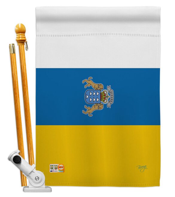 Canary Islands - Nationality Flags of the World Vertical Impressions Decorative Flags HG108375 Made In USA - Image 5