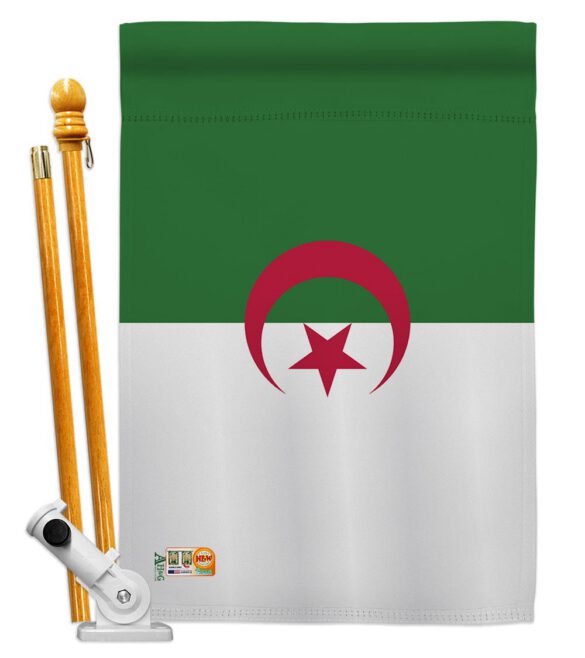 Algeria - Nationality Flags of the World Vertical Impressions Decorative Flags HG140005 Made In USA - Image 6
