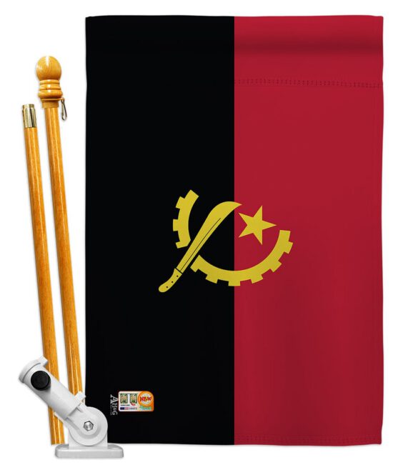 Angola - Nationality Flags of the World Vertical Impressions Decorative Flags HG140007 Made In USA - Image 6