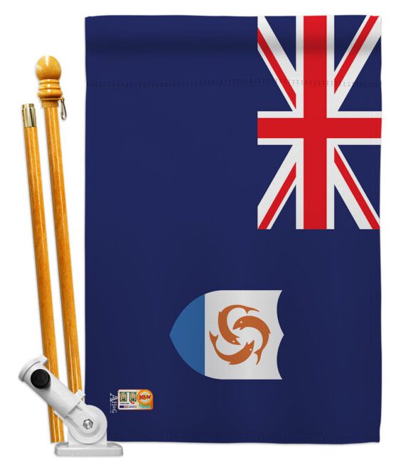 Anguilla - Nationality Flags of the World Vertical Impressions Decorative Flags HG140008 Made In USA - Image 6