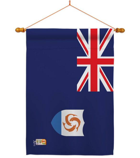 Anguilla - Nationality Flags of the World Vertical Impressions Decorative Flags HG140008 Made In USA - Image 15